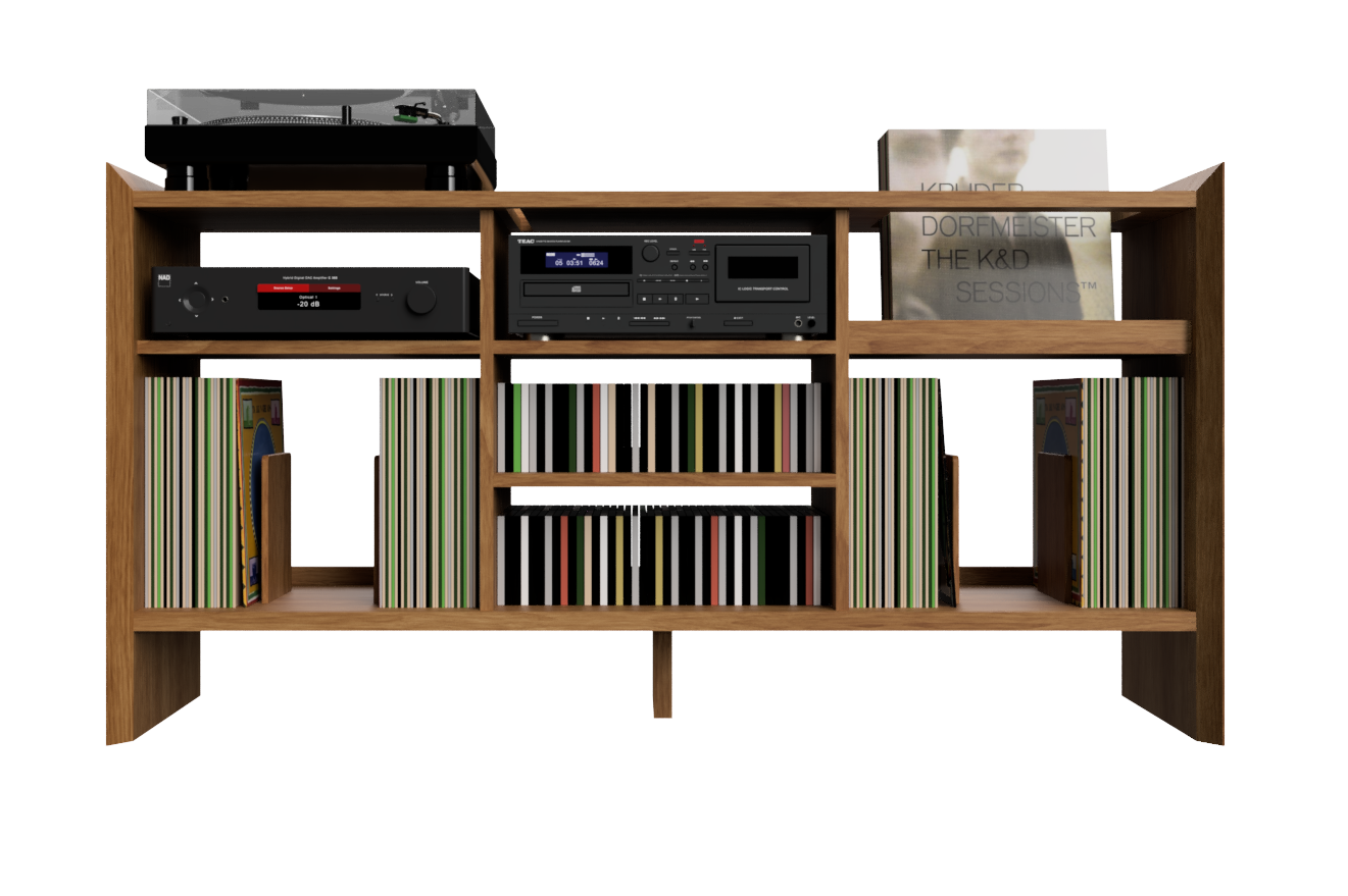 Castle 1500 Cabinet showing CD Player and CD Storage option