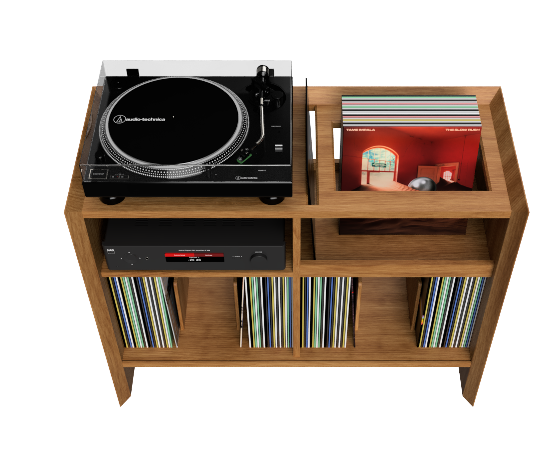 Valhalla Castle 1000 Record Player Cabinet- https://valhallaudio.com/products/castle-1000-record-cabinet